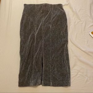 Glittering midi skirt